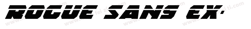 Rogue Sans Ex字体转换